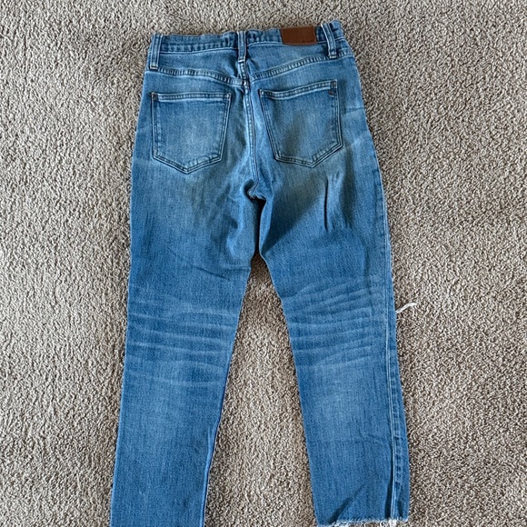 Madewell Medium Blue Distressed Straight-Leg Jeans - Picture 4 of 4